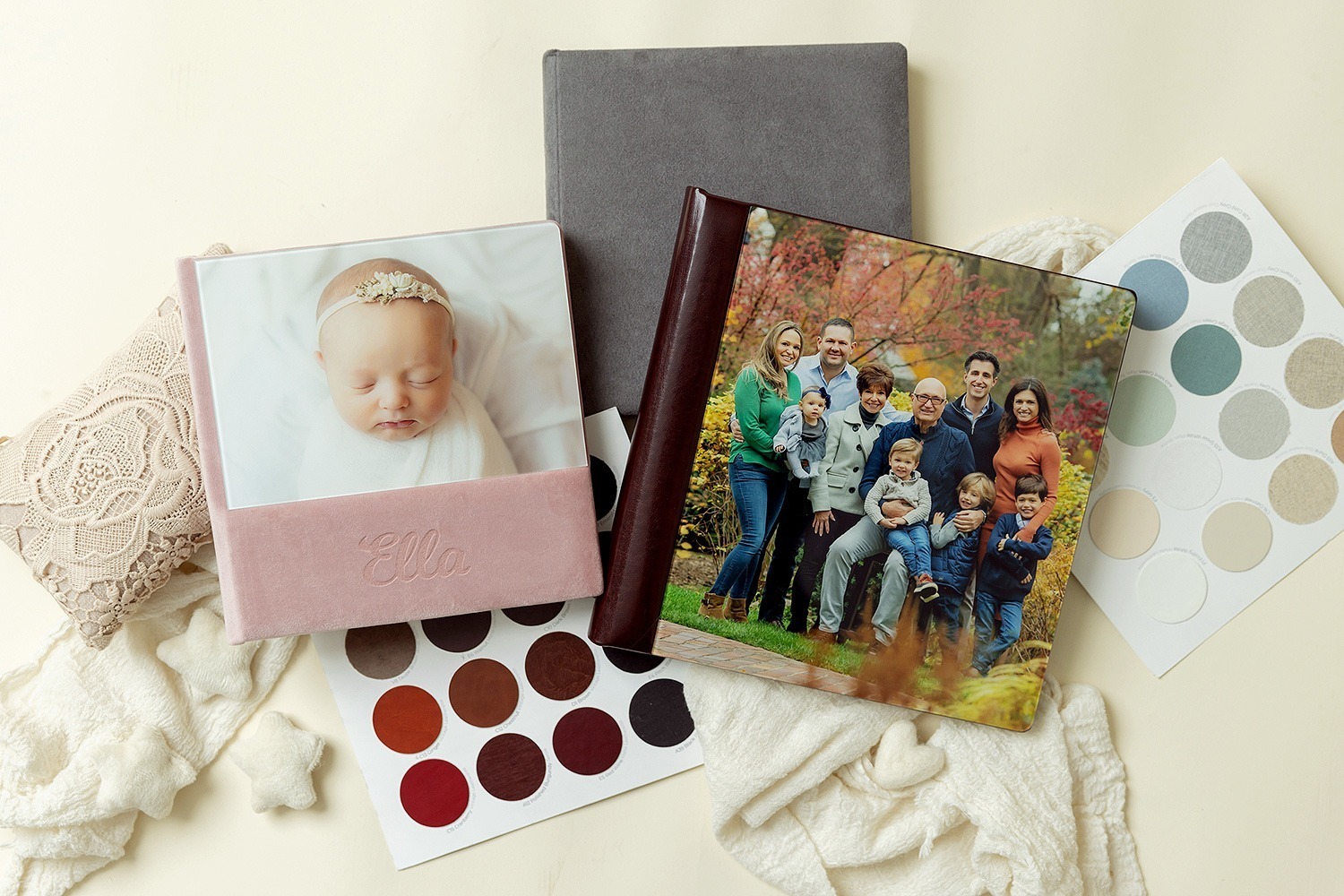 heirloom album, chicago portrait studio products, Lincolnwood IL portraits, printing photos, creating photo albums