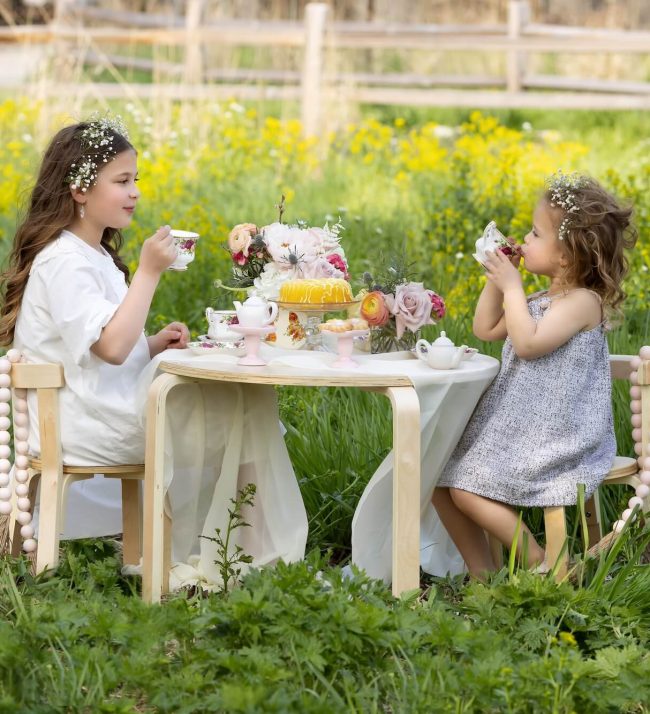 tea party, baby photography in Chicago, baby photoshoot near me Chicago 3