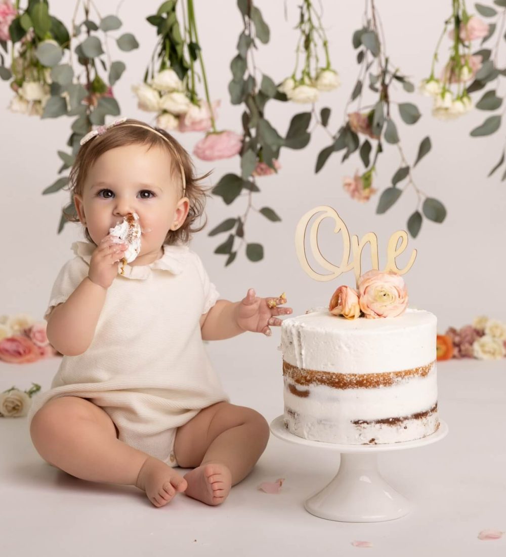 Skokie IL cake smash photographer, Chicago baby birthday photoshoot 2
