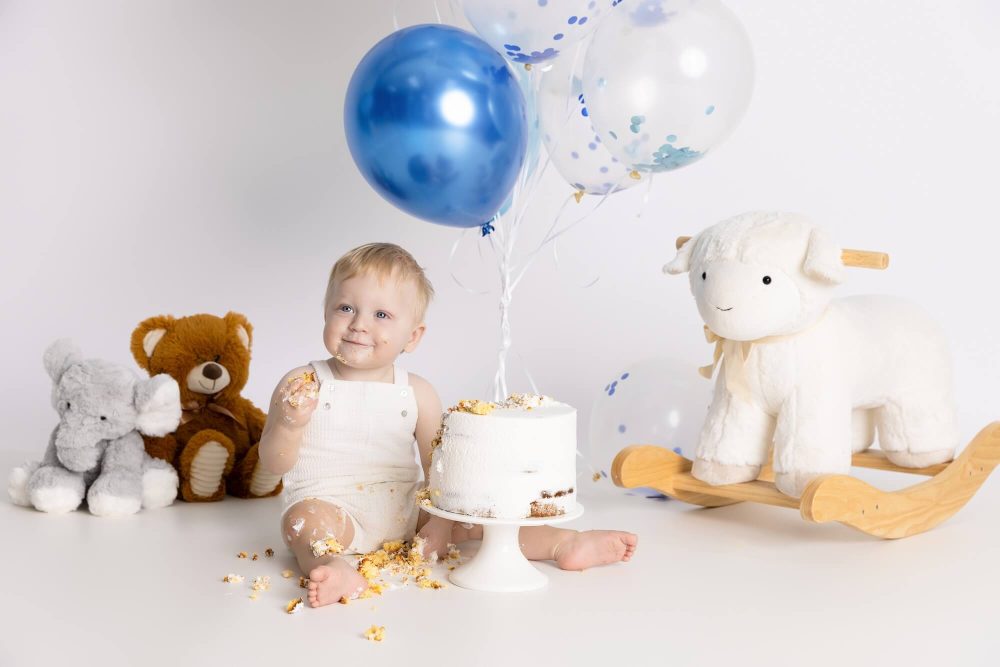 Chicago cake smash photography, family portrait studio near me, Skokie family photographer
