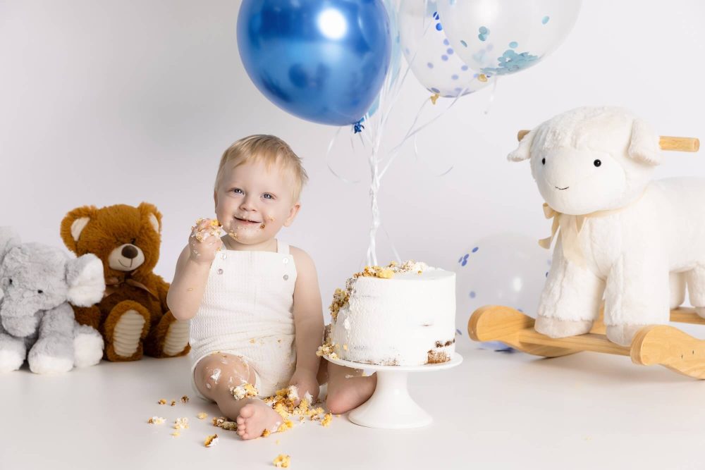 Chicago cake smash photography, family portrait studio near me, Skokie family photographer